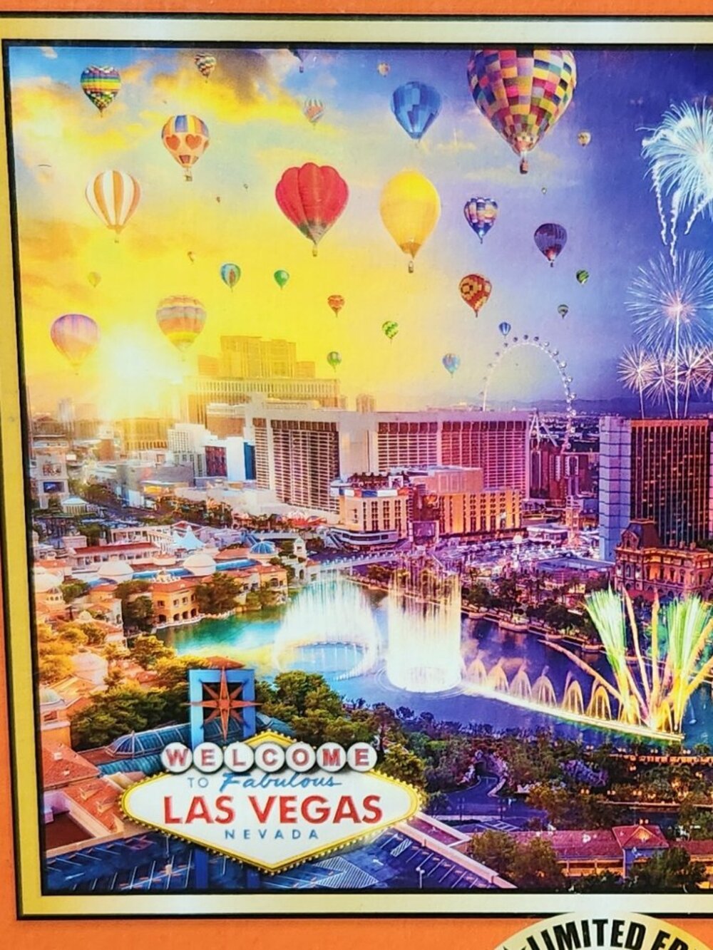 LARS STEWART Fabulous Las Vegas Night & Day Puzzle - 1000 Piece - NEW SEALED - Picture 2 of 3